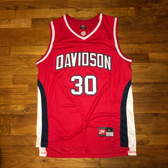 stephen curry davidson jersey nike